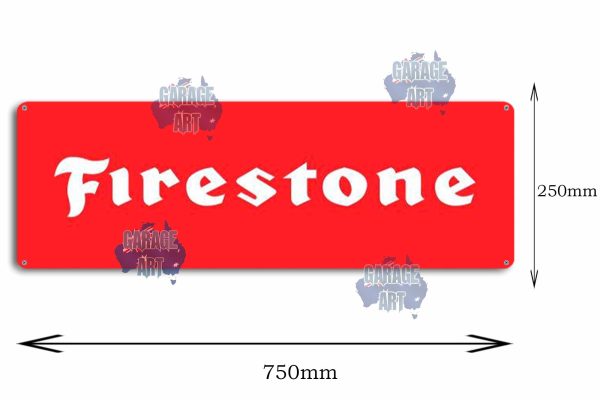Firestone 750mmx250mm Tin Sign freeshipping - garageartaustralia