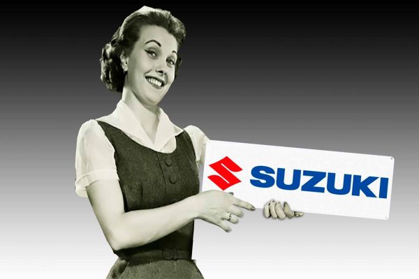 Suzuki 750mmx250mm Tin Sign freeshipping - garageartaustralia