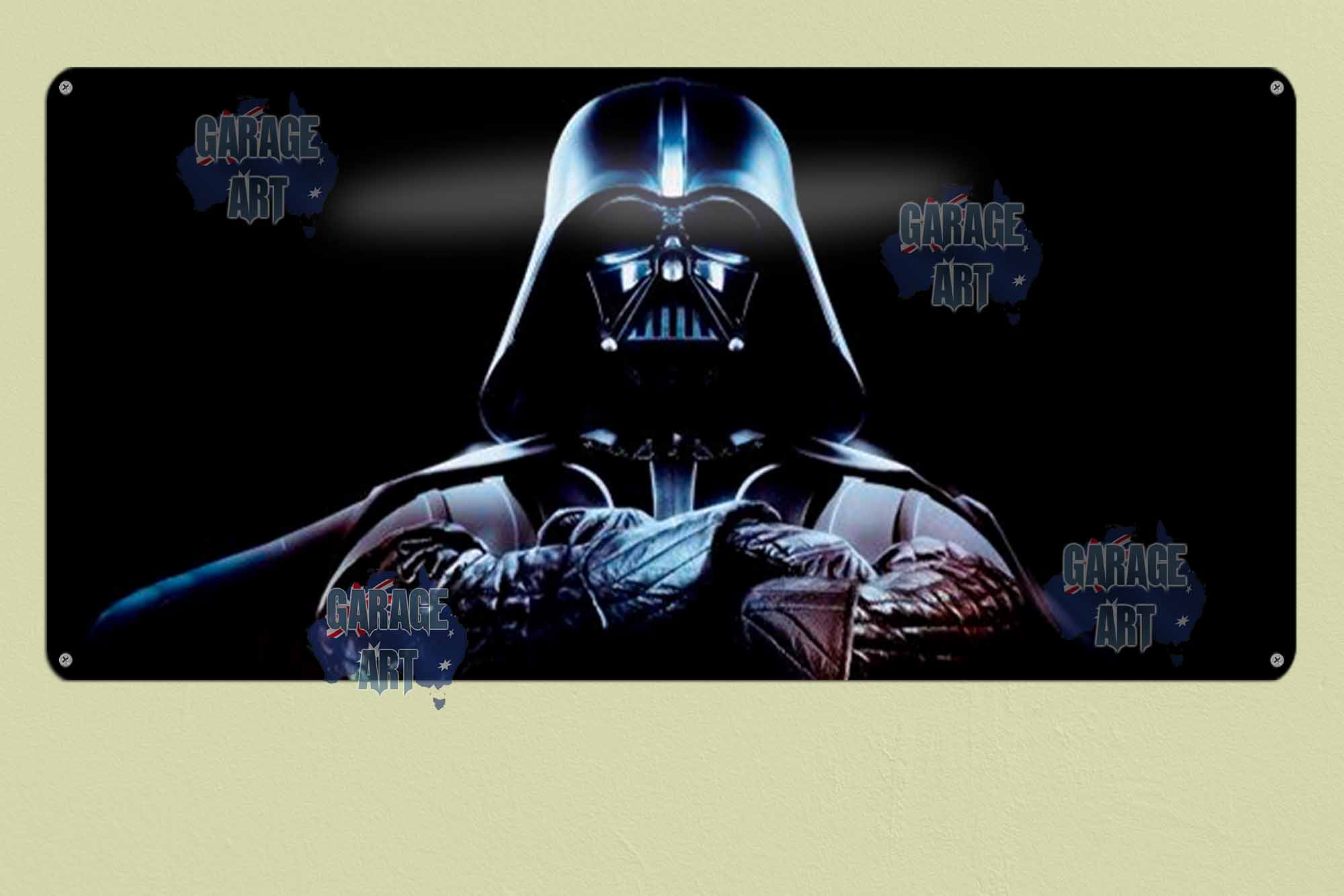 Darth Vader 750mmx380mm Tin Sign freeshipping - garageartaustralia