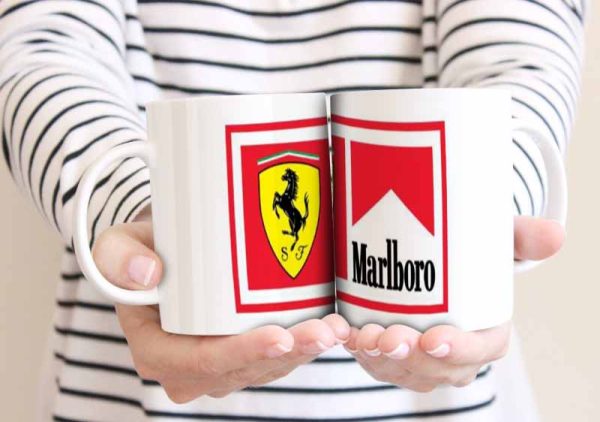 Ferrari Marlboro Racing 11oz Mug freeshipping - garageartaustralia