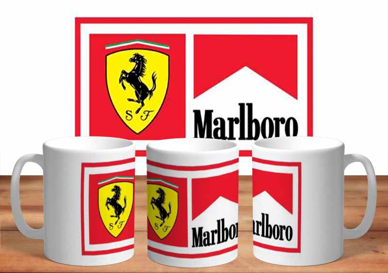 Ferrari Marlboro Racing 11oz Mug freeshipping - garageartaustralia