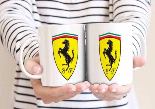 Ferrari Shield 11oz Mug freeshipping - garageartaustralia