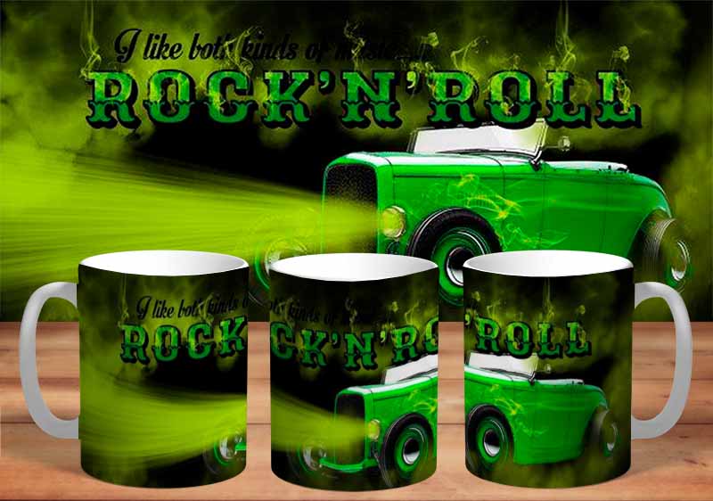 Hot Rod Rock N Roll 11oz Mug freeshipping - garageartaustralia
