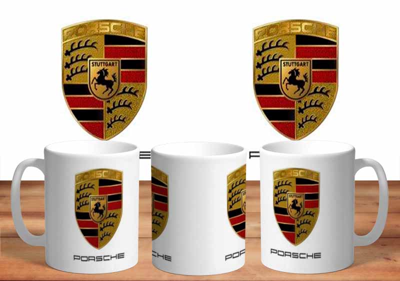 Porsche Logo 11oz Mug freeshipping - garageartaustralia