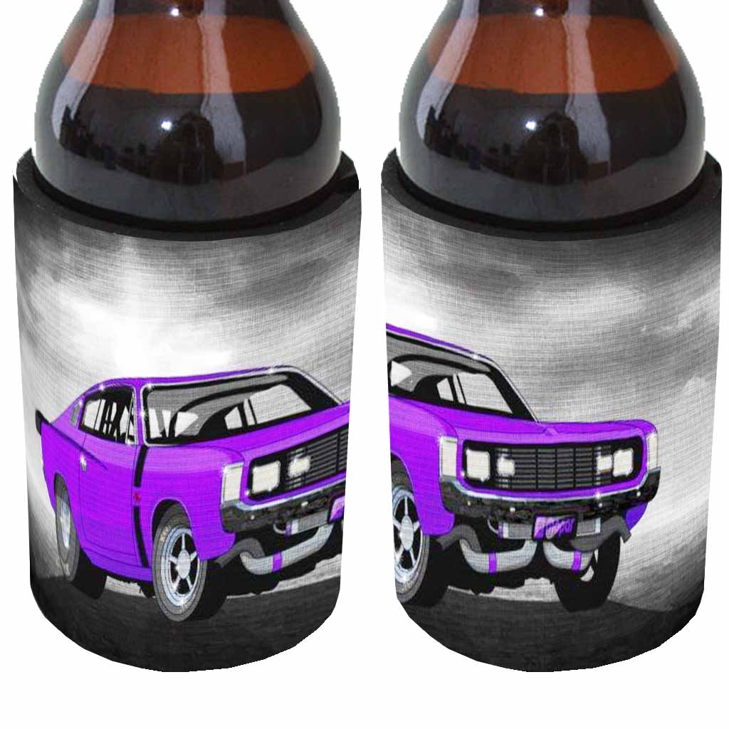 RT Charger Mopar Madness purple Stubby Can Cooler freeshipping - garageartaustralia