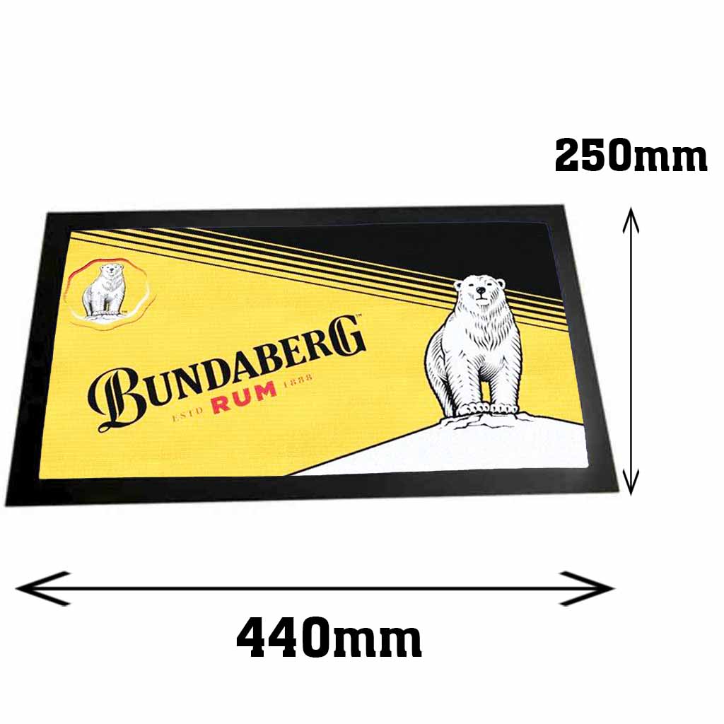 Bundaberg Rum Yellow Bar Mat Runner freeshipping - garageartaustralia