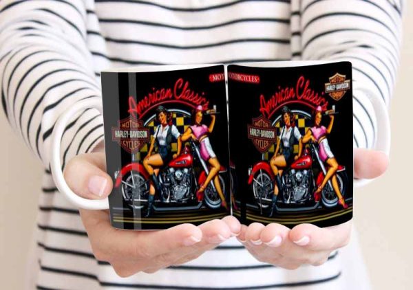 Harley Davidson 11oz Mug freeshipping - garageartaustralia