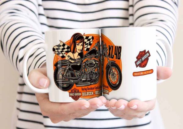 Harley Davidson 11oz Mug freeshipping - garageartaustralia