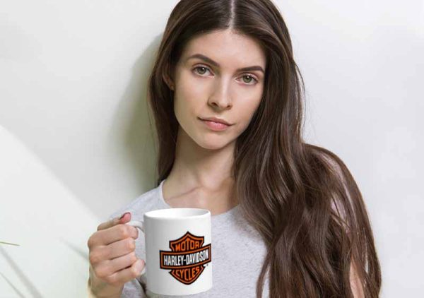 Harley Davidson Logo 11oz Mug freeshipping - garageartaustralia