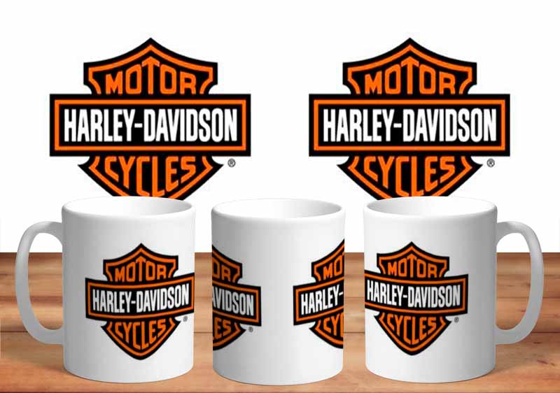 Harley Davidson Logo 11oz Mug freeshipping - garageartaustralia