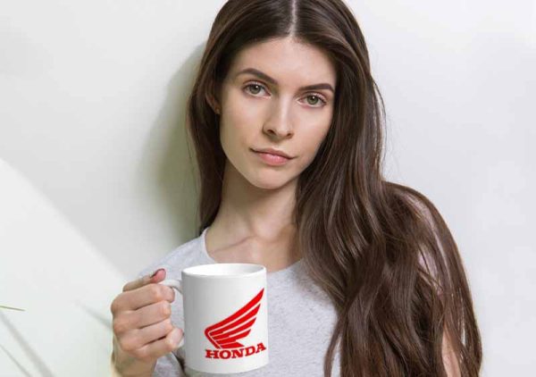Honda Motorbike Wings Logo 11oz Mug freeshipping - garageartaustralia