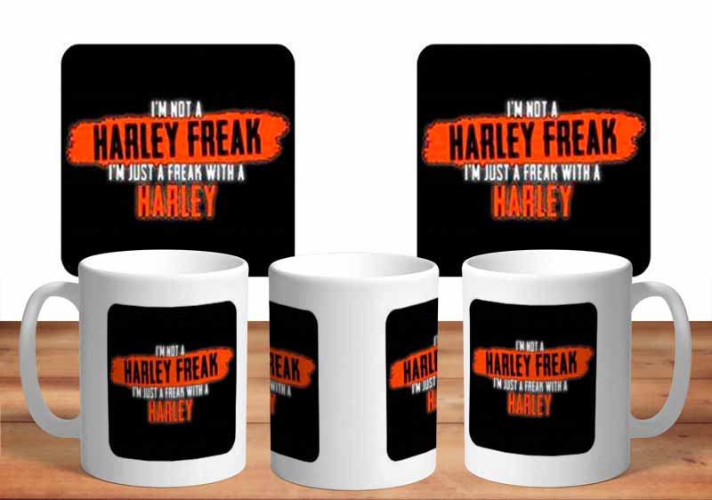 I am A Freak With A  Harley 11oz Mug freeshipping - garageartaustralia