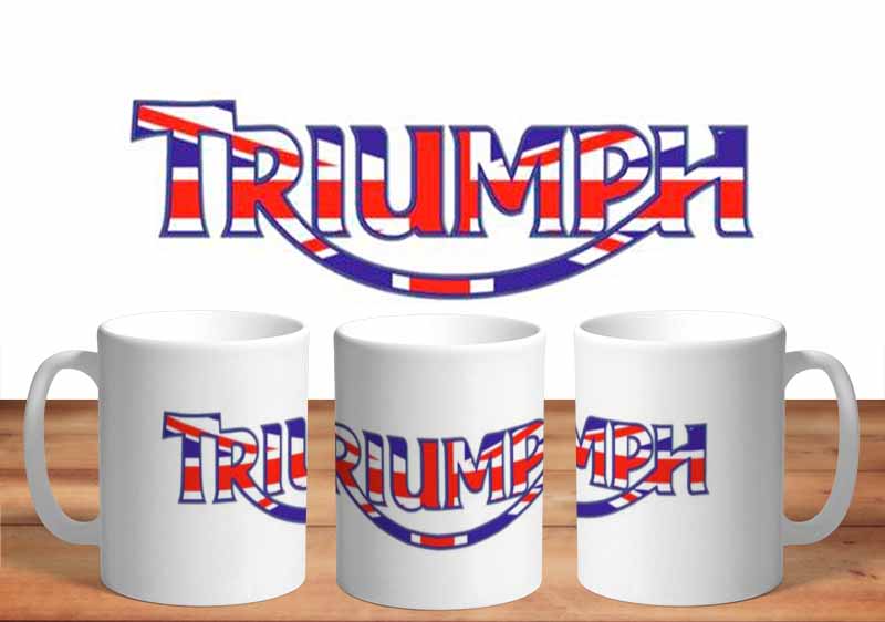 Triumph Motor Bike Logo 11oz Mug freeshipping - garageartaustralia