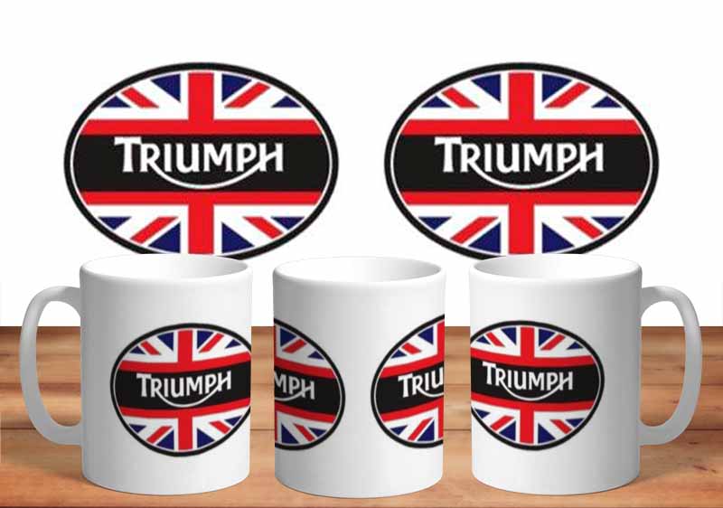 Triumph Oval Logo 11oz Mug freeshipping - garageartaustralia