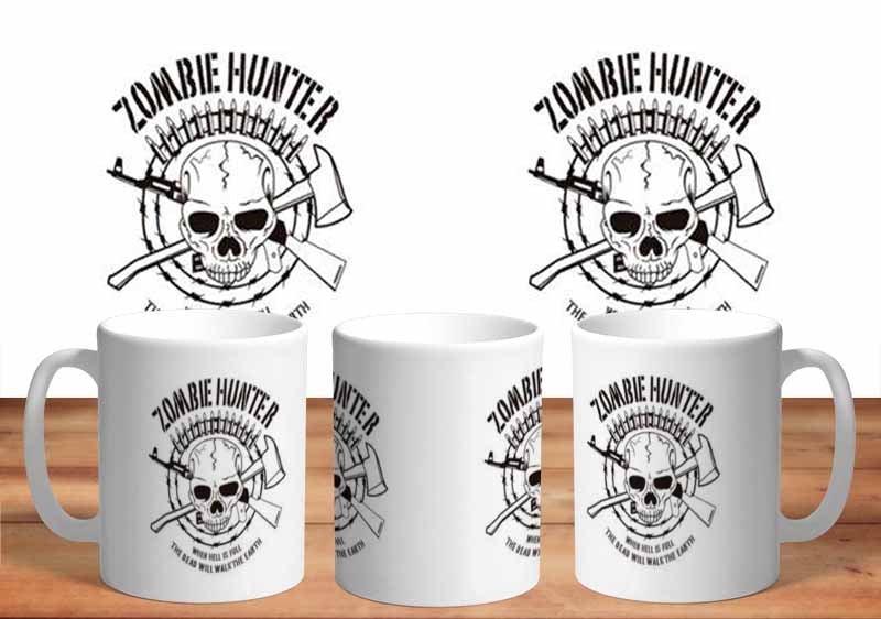 Zombie Hunter 11oz Mug freeshipping - garageartaustralia