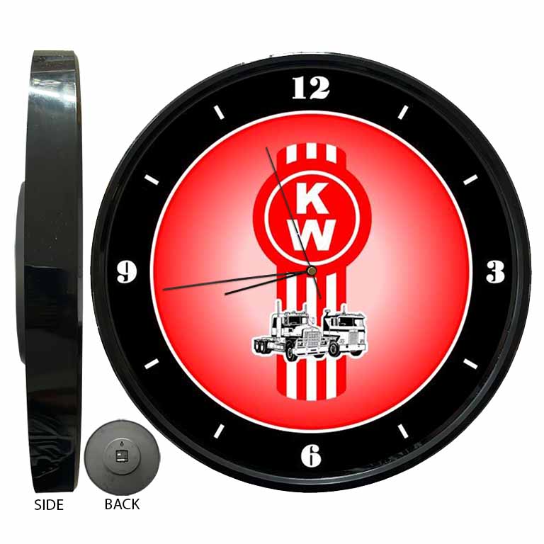 Kenworth Trucks KW Logo Clock freeshipping - garageartaustralia