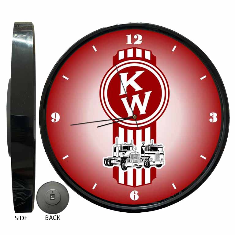 Kenworth Trucks Old KW Logo Clock freeshipping - garageartaustralia