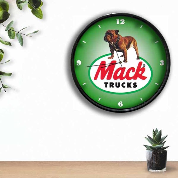 Mack Trucks Old Logo Clock freeshipping - garageartaustralia