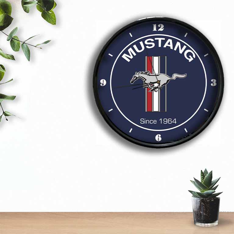Mustang 1964 Clock freeshipping - garageartaustralia