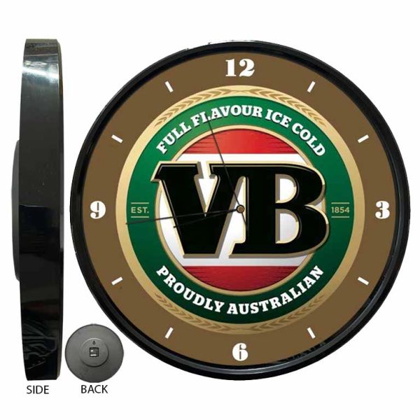 Victoria Bitter VB Logo Clock freeshipping - garageartaustralia