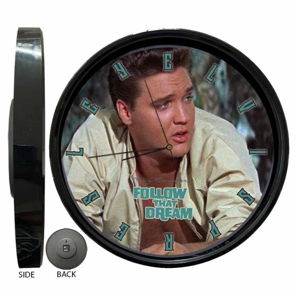 Elvis Presley FollowThat Dream Clock freeshipping - garageartaustralia