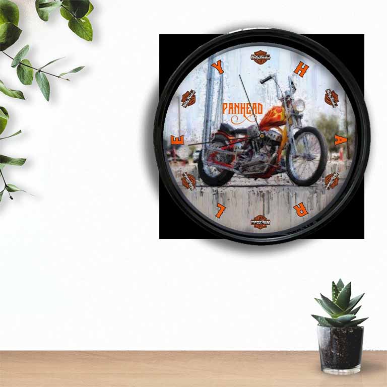 Harley Davidson Panhead Clock freeshipping - garageartaustralia