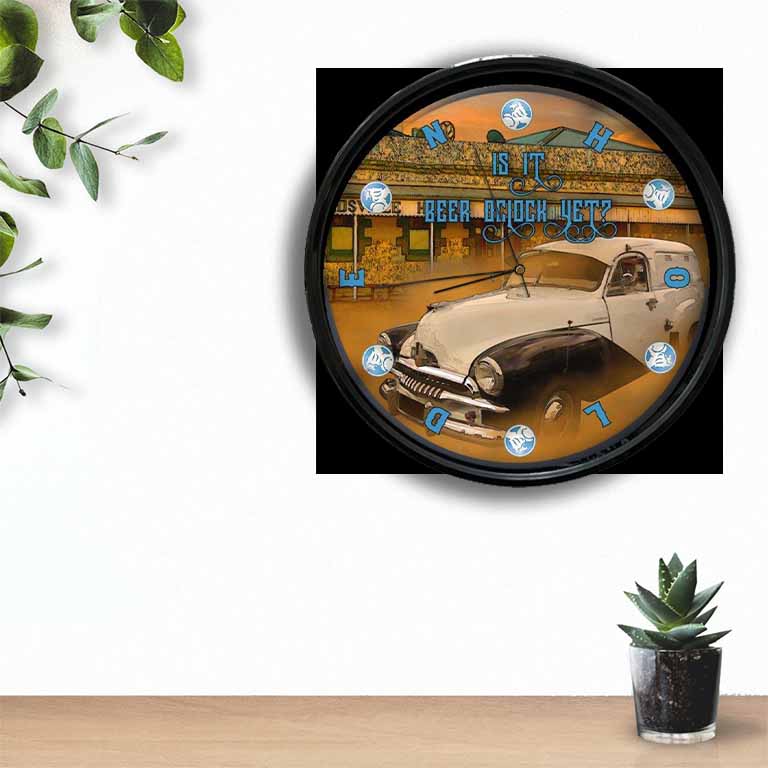 Holden FJ Clock freeshipping - garageartaustralia