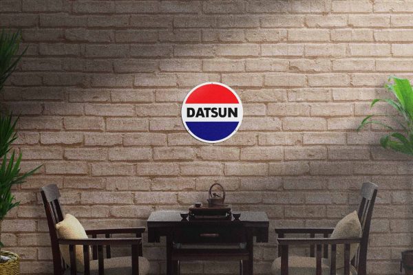 Datsun 355mmDia Tin Sign freeshipping - garageartaustralia
