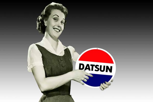 Datsun 355mmDia Tin Sign freeshipping - garageartaustralia