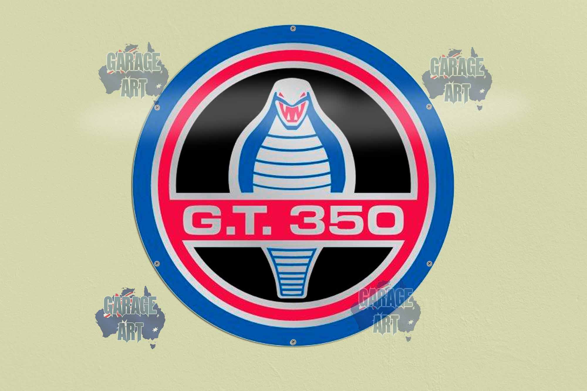 GT 350 Cobra 560Dia Tin Sign freeshipping - garageartaustralia