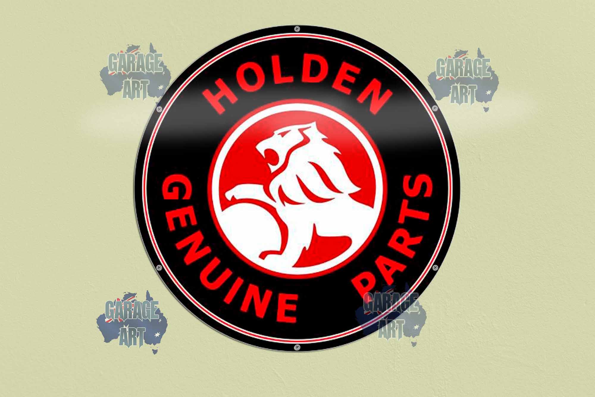 Holden Genuine Parts 2 560Dia Tin Sign freeshipping - garageartaustralia