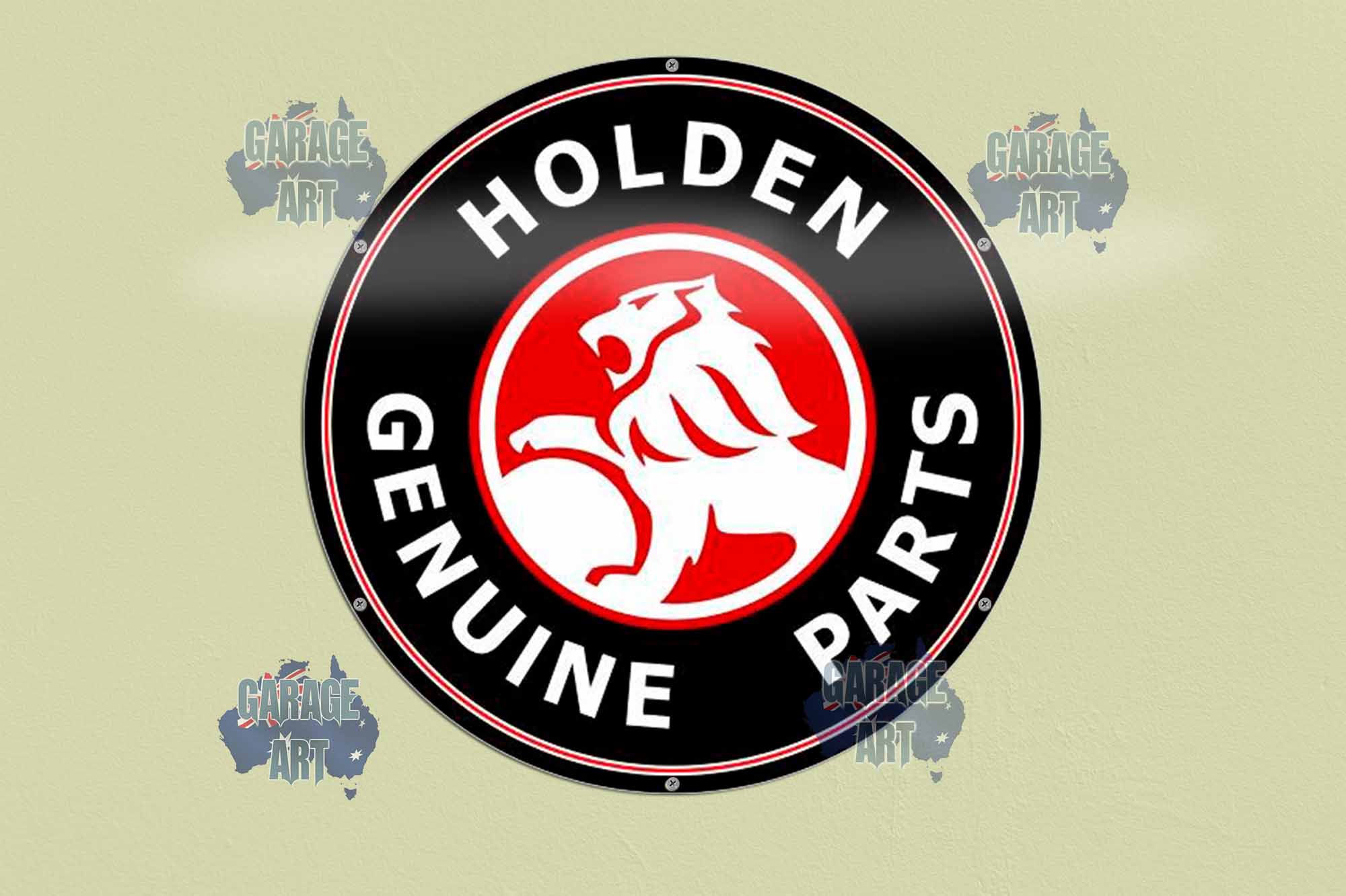 Holden Genuine Parts 3 560Dia Tin Sign freeshipping - garageartaustralia