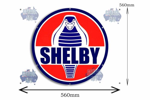 Shelby Cobra 560Dia Tin Sign freeshipping - garageartaustralia