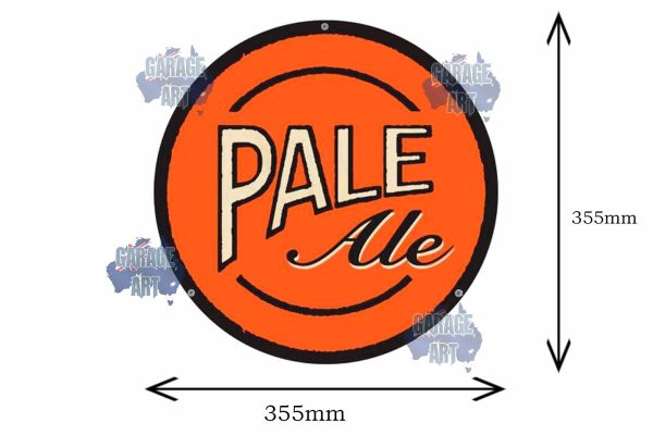 Pale Ale Beer Tin Sign 355mmDIa Tin Sign freeshipping - garageartaustralia