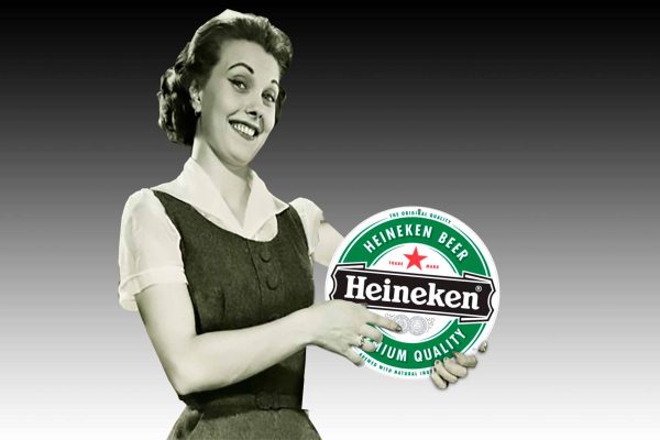 Heineken Beer Tin Sign  355mmDIa Tin Sign freeshipping - garageartaustralia