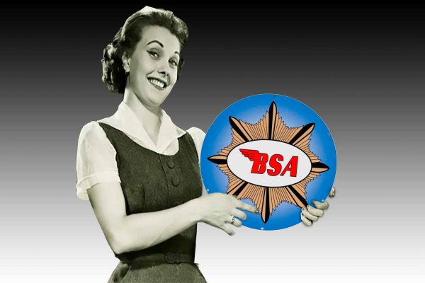 BSA Motorcycles Logo 560Dia Tin Sign freeshipping - garageartaustralia