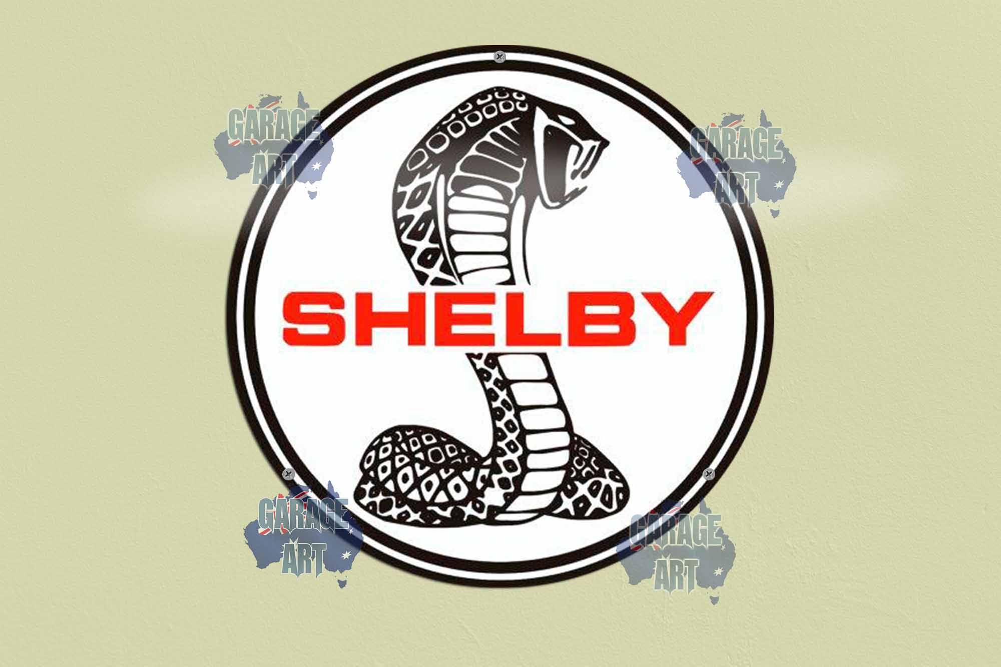 Shelby Black Snake 5355mmDIa Tin Sign freeshipping - garageartaustralia