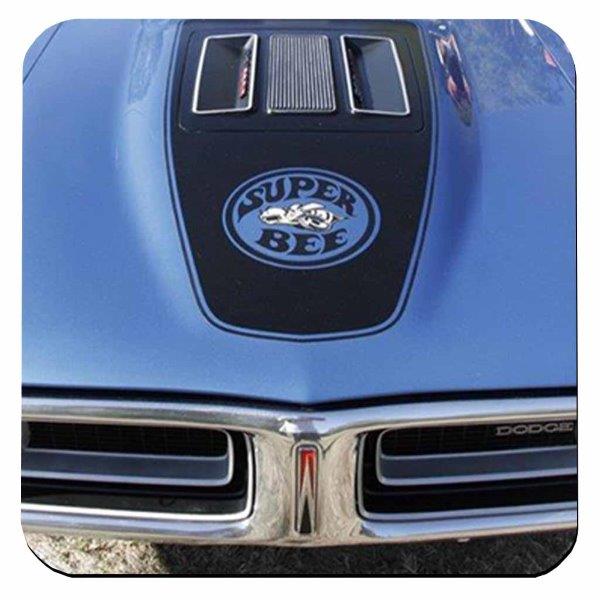 Chrysler Super Bee Blue Mopar Coaster freeshipping - garageartaustralia