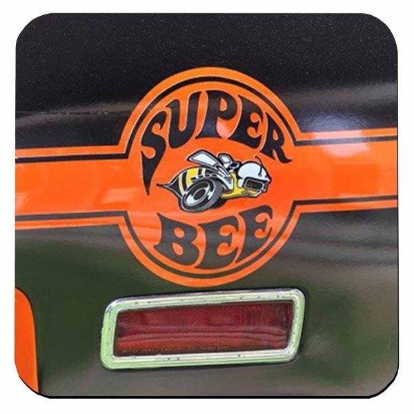 Chrysler Super Bee Orange Mopar Coaster freeshipping - garageartaustralia