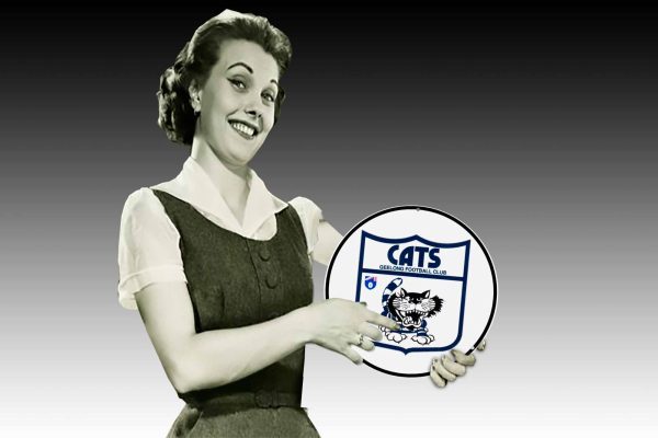 Geelong Cats 2 355mmDIa Tin Sign freeshipping - garageartaustralia