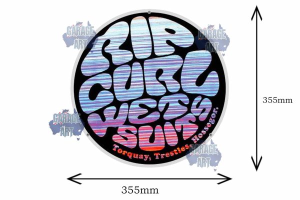 Rip Curl Wet Suits 355mmDIa Tin Sign freeshipping - garageartaustralia