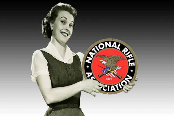 National Rifle Association 560Dia Tin Sign freeshipping - garageartaustralia