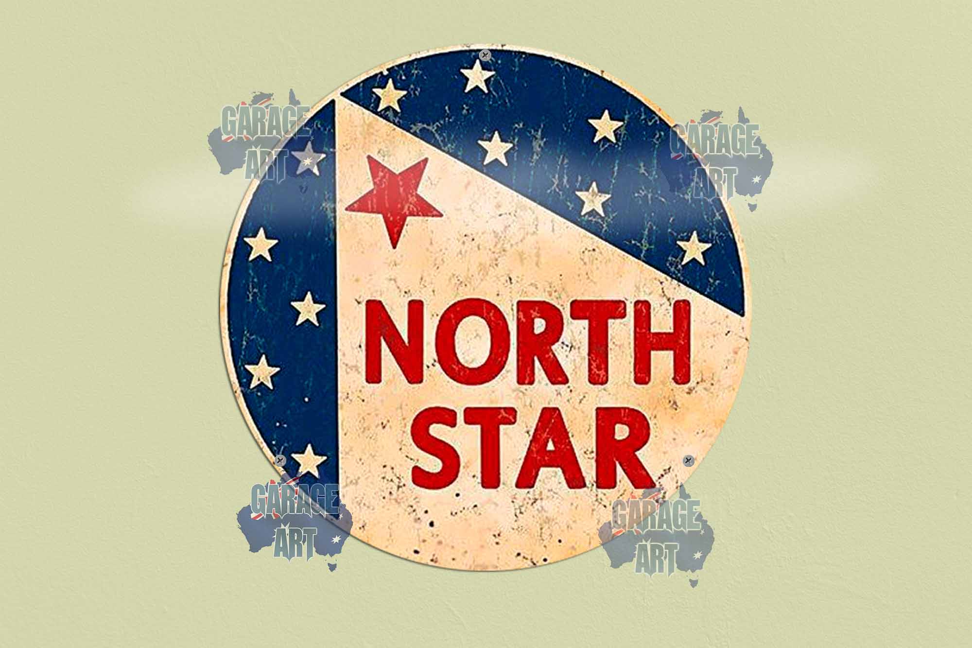 Nth Star Gasoline 3D 3D 355mmDIa Tin Sign freeshipping - garageartaustralia