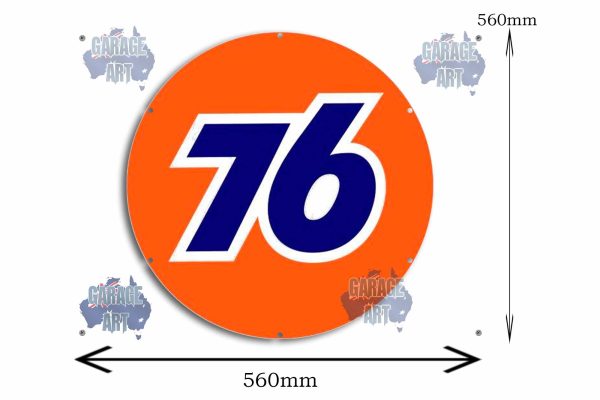 76 Service Station Logo 560Dia Tin Sign freeshipping - garageartaustralia