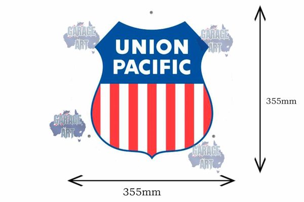 Union Pacific 355mmDIa Tin Sign freeshipping - garageartaustralia