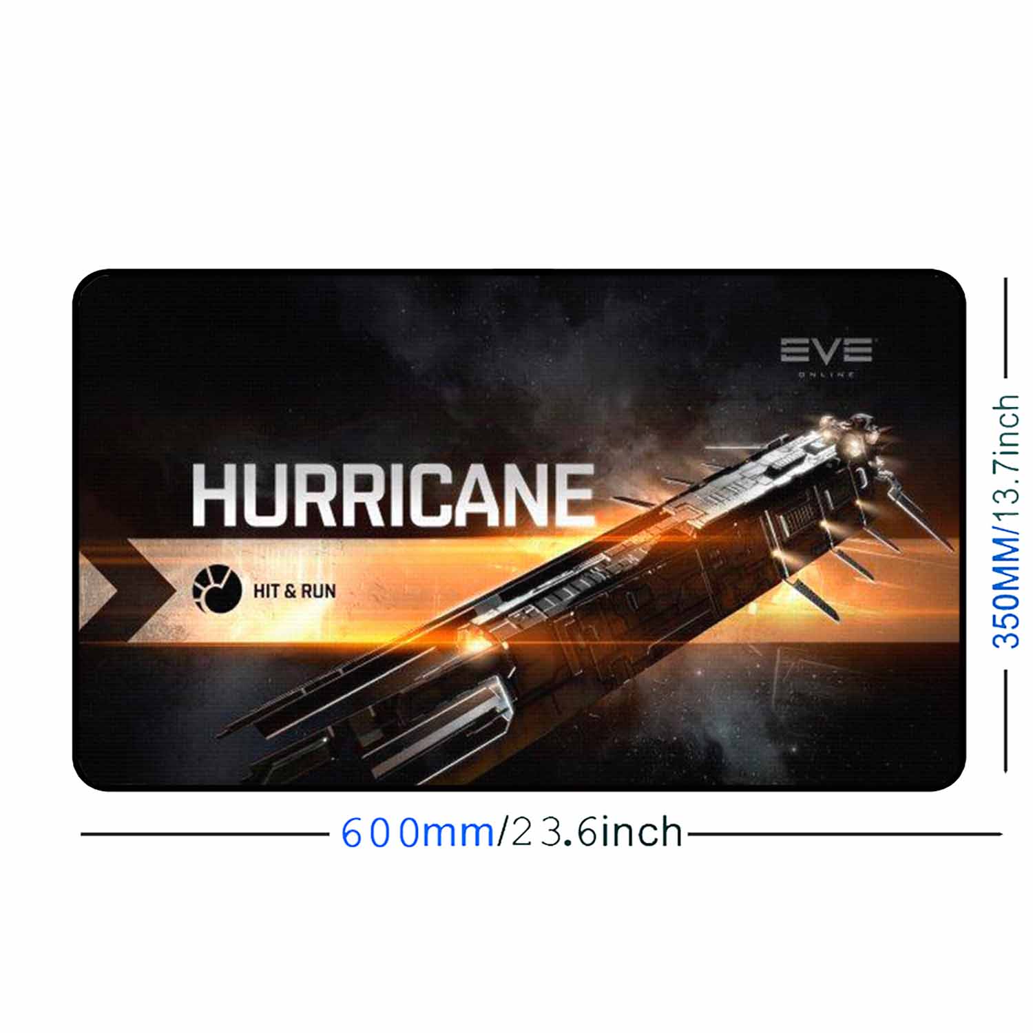 Hurricane Hit Run Desk Pad freeshipping - garageartaustralia