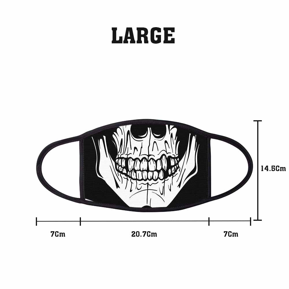 Closed Teeth Skull Face Mask Large freeshipping - garageartaustralia