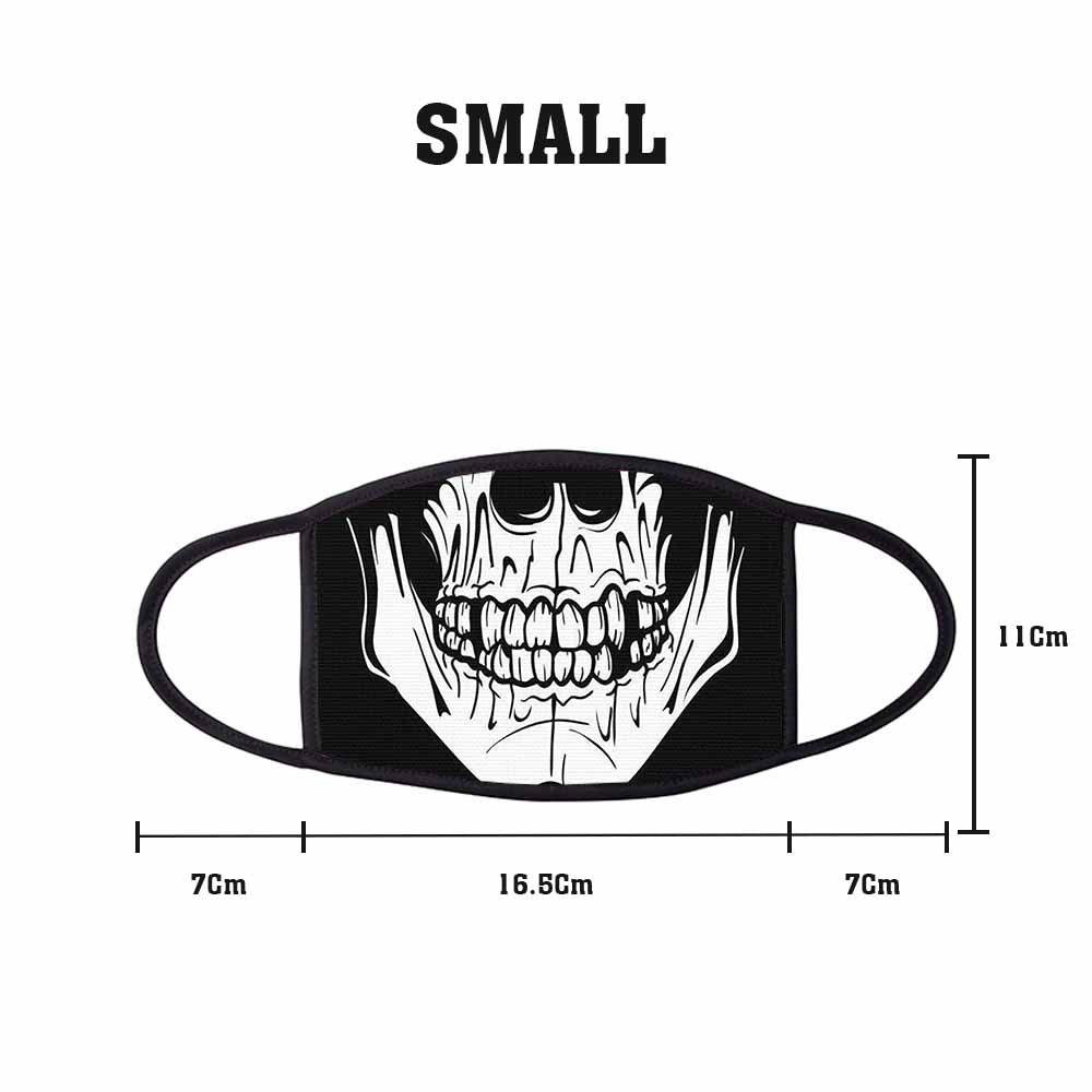 Closed Teeth Skull Face Mask Small freeshipping - garageartaustralia