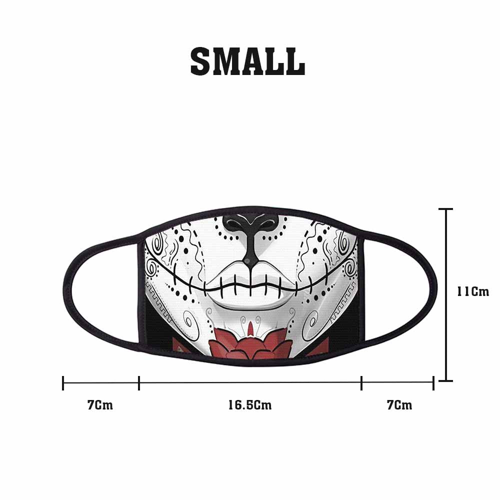 skull 19 Face Mask Small freeshipping - garageartaustralia