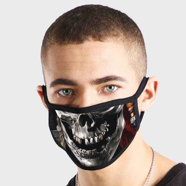 Skull 2 Face Mask Large freeshipping - garageartaustralia